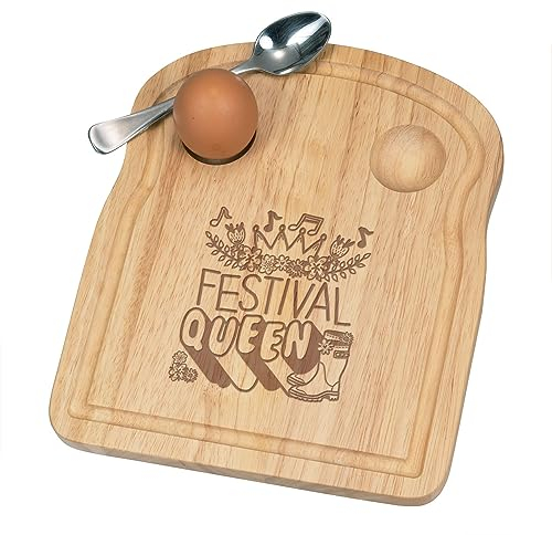 Festival Queen Frühstücks-Eierbecher aus Holz, Ostern
