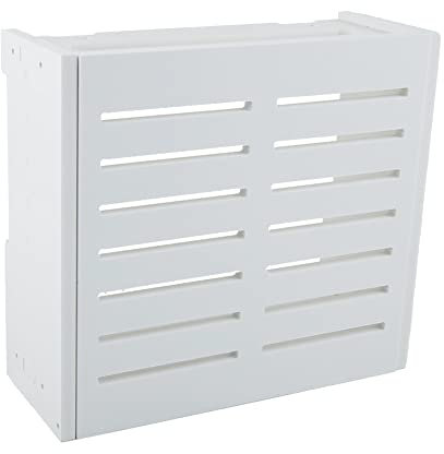 Jayruit Wireless Router Rack Wohnzimmer Wandmontage WiFi Aufbewahrungsbox Wanddekoration Regal No-Punch Wand-montierte Aufbewahrungsboxen A