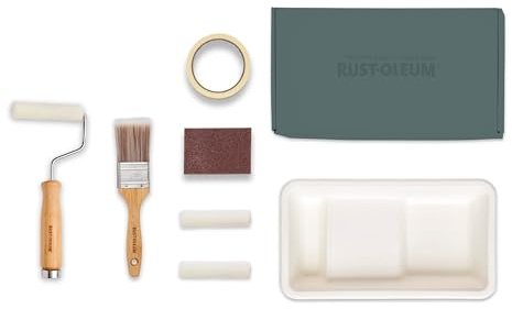 Rust-Oleum Ready to Roll - Eco Paint Kit (Small) - Bathroom Wood & Cabinet Gloss Ocean Blues