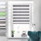 Doppelrollo Klemmfix ohne Bohren Rollos für Fenster ohne Bohren Leinen-grau 100x200cm-Stoffbreite 96cm Klemmrollos Fenster Rollo innen ohne Bohren Lichtdurchlässig