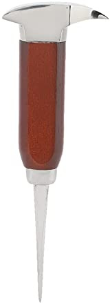 Eispickel aus Edelstahl mit Holzgriff – Ideal zum Zerkleinern von Eisblöcken, für Cocktails, Whiskey, Homebar, Barkeeper & Outdoor