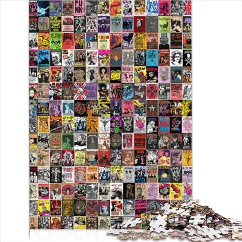 Spielzeug-Puzzle, 1000 Teile, Vintage-Collage, Holzpuzzle für Erwachsene, Kinder ab 14 Jahren, Familienaktivität, Puzzle, Lernspiele, 1000 Teile (50 x 75 cm)