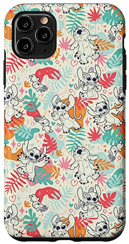 iPhone 11 Pro Max Disney Lilo & Stitch Patterns (Stitch & Angel) Case