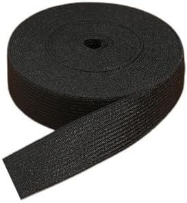 20mm Wide Elastic Band for Sewing Knit Stretch Elastic Spools 5 Yards Black Elastic Cord for Waistbands Pants Clothe and Crafts DIY, High Elasticity