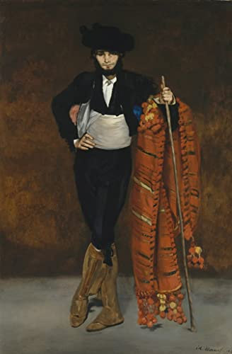 HCOTZHPY Ölgemälde Leinwandbilder Bild Kunst Leinwand Malerei Junger mann im kostüm Eines majo von edouard manet Ölgemälde Bilder für Wanddekoration 60x90cm