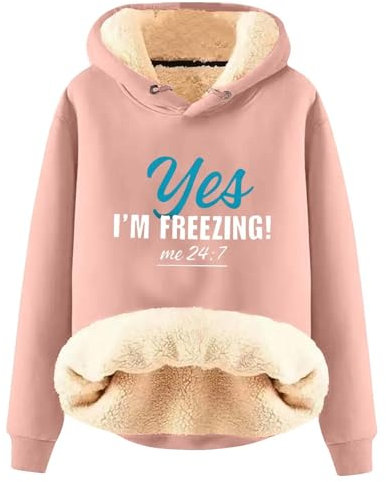 Uwdiohq Hoody Baumwolle Damen Pullover Flieder Hoodie Mit Kapuze XXXL Sweatshirt Sport Sweatjacke