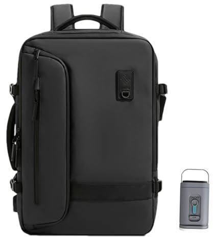 Vacuum Backpack International | Zaino a Compressione Sottovuoto | Air Bag | Nero