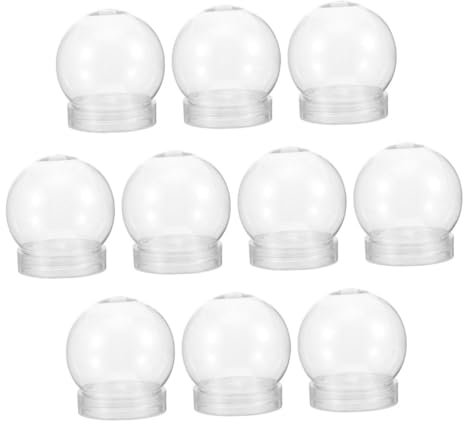 OFFSCH 10St Transparente Schneeballflasche Schnäppchen DIY-Bastelzubehör für Weihnachten Baum weihnachtsdeko Christmas Decorations Favor Boxen behälter Geschenkboxen für Hochzeiten ,pet