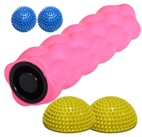Enjoy Fit® Massage Set Massageroller Igelball Massageball Halbkugel 5er set (1F20102SETEF)