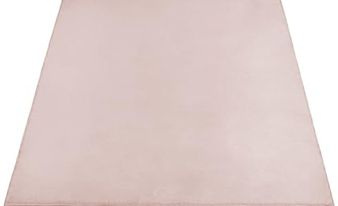 Mia´s Teppiche Luna kuschelig Warmer Fellteppich, weich und elegant, waschbar und Fußbodenheizung geeignet, Öko-Tex Zertifiziert, Rosa, 70 x 140 cm