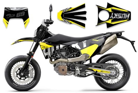 race-styles Aufkleber 701 Supermoto oder Enduro Dekor auf Chrom Folie