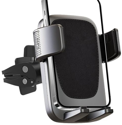 Support de téléphone pour grille d'aération de voiture, anti-secousses, rotation à 360°, grille d'aération réglable, matériau ABS, appareil facilement accessible, convient aux smartphones de 4 à 7