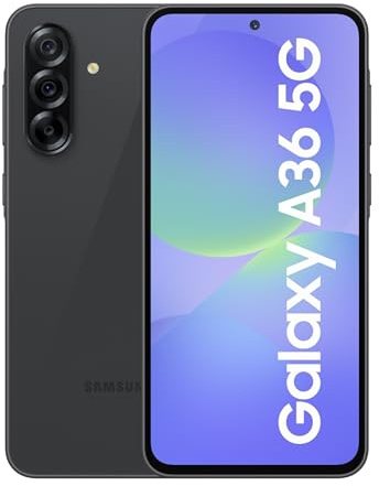 Samsung Galaxy A36 5G (Nero Fantastico, 8GB, 256GB) | Gemini Live | Intelligenza Fantastica (AI): Cerchio per la Ricerca, Il Mio Filtro, Cancellazione Oggetti | Processore Snapdragon 4nm | Fotocamera