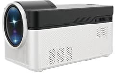 KKENZA Projecteur à focale Ultra Courte HY450 8K 4K 900ANSI BT5.4 WiFi6 Projecteurs à Mise au Point électronique à décalage Automatique Assistant Vocal Home Cinéma(UK Plug)