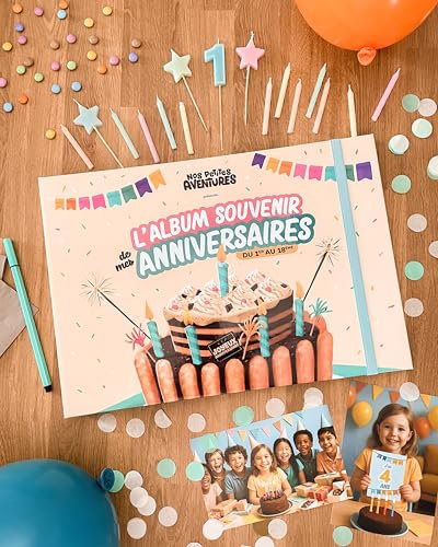 Album souvenir de mes anniversaires - de 1 an à 18 ans (Vanille)