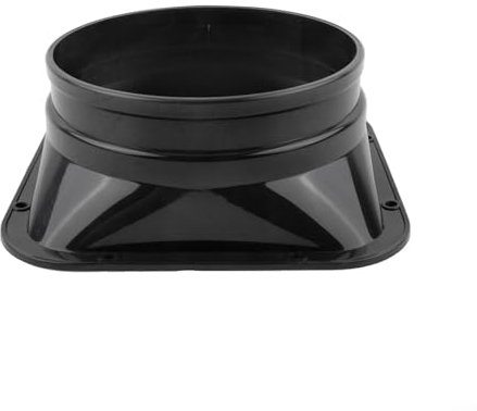 Raccord de tuyau d'air en PVC à bride carrée pour cuisine et salle de bain pour une ventilation optimale (160 mm)