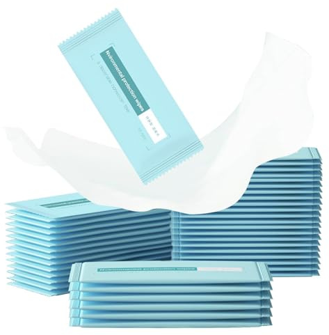 100 unidades de papel higiénico húmedo empaquetado individualmente, lavables, papel higiénico húmedo respetuoso con el medio ambiente, toallitas húmedas para inodoro, toallitas multiusos, adecuado