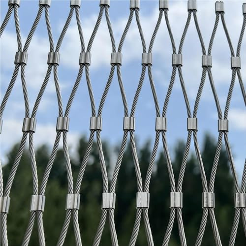 JHIAADEY Beweglicher Begrenzungszaun Ohne Strom,Gartenspielplatz-Schutznetz,Maschendrahtzaun,Bauernhof-FußBallfeld-Schutzbegrenzungs-Gartennetz,Tierische Barriere(3 * 0.7m/9.8 * 2.3ft)