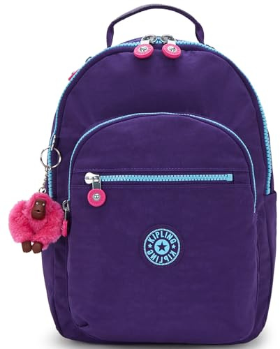 Kipling Seoul S Backpack Lightweight Laptop Tablet Travel Daypack, VIP PURPLE