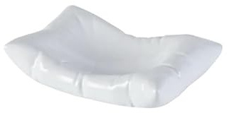 MAWERDCXG Piatti Piatto da portata in ceramica a forma di cuscino, piatto quadrato gourmet, dessert bianco e nero, insalata, ideazione artistica, stoviglie cucina Plates(7inch)