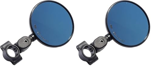 Spiegel FAR Flexi Enduro klappbar schwarz für 22-24mm Lenker Motocross Lenkerspiegel mit Straßenzulassung - 7699 (Packung mit 2)