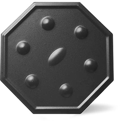 Cooks Innovations SimmerMat - Edelstahl Herdabdeckung - Flammen-Diffusor - Kochring - Schwarz - Rund - TRIVET - Spülmaschinenfest - Universal für Elektro/Gas/Induktion/Glas/Halogen/Marine-Herde