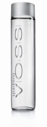 Voss SPARKLING Wasser in Glasflasche 0,8 Liter