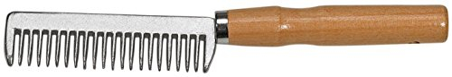 BUSSE Mähnenkamm ALU, zum Verziehen, mit Holzgriff