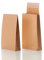 Bong Faltentaschen B5 (250 Stück) 250x176x30 mm | haftklebende Faltentaschen mit Klotzboden und Seitenfalte | Versandtaschen B5 aus braunem Kraftpapier | Umschläge 110g/m² | Braun