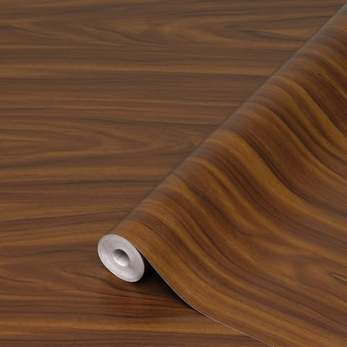 d-c-fix Möbel-Klebefolie Walnuss, 90 cm x 15 m - abwaschbare und Selbstklebende Deko-Folie für Küche, Schrank, Tisch & Fensterbank - modern & nachhaltig