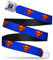 Buckle-Down Sicherheitsgurt Superman Regular, Herren, Gürtel, mehrfarbig, 1.5 Wide - 24-38 Inches in Length