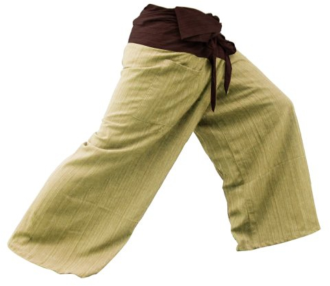 2 ton Thai Fisherman Pants Yoga pantalon gratuit Taille Plus taille coton