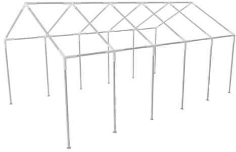 vidaXL Telaio in Acciaio Tendone Feste 10x5 m Struttura Gazebo Chiosco Tenda