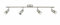 Philips Essentials Limbali Spot Bar Tube Light Fixture [Nickel] (Requires 4x50W 230V GU10 Bulb)