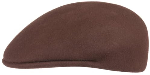Lipodo #x Men's Felt Flat Cap - Italian-Made Ivy Cap - Wool Felt Peaked Cap - Cap with 3 cm Peak - Fall/Winter Flat Cap -