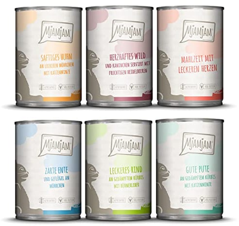 MjAMjAM - leckere Mahlzeiten Mixpaket III für Deine Katze 6 x 400 g
