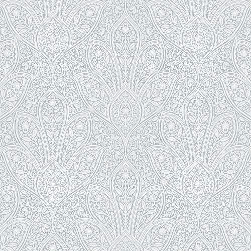 Norwall Fh37545 vieilli Paisley papier peint Brique, Bleu, Bleu clair, bleu Cloud