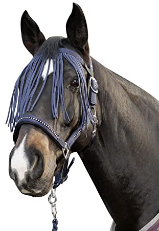 HKM Anti Fly Frontalera Anti-Moscas Azul Oscuro COB