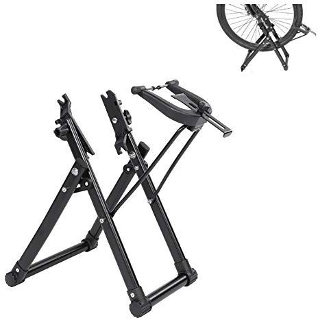 Bike Truing Stand, Aluminiumlegierung Mechanic Bicycle Wheel Truing Stand für Fahrräder 16-29 Zoll
