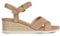 Geox D Ischia Corda, Sandali Donna, Beige Dk Skin, 37.5 EU