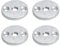 M8 32mm Round MINI Furniture Fixing Plates Flat Design Ideal to Attach Furniture Feet or Table Legs