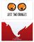Just Oranges Weihnachtskarte zum Zeichnen, lustig, Orange