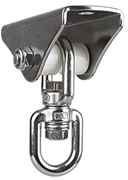 Edelstahl Deckenhaken Schwerlast, Hängesessel Premium 360° drehen Halterung bis 450KG Deckenhalterung Outdoor and Indoor Befestigung für Boxsäcke,Schaukelhaken,Yoga,Hängematten Befestigung