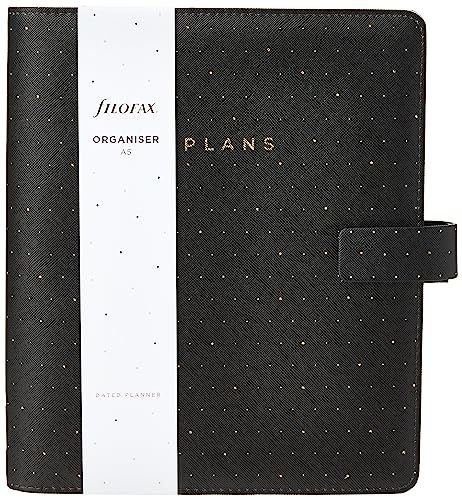 Filofax Moonlight A5 Organiser Black 2023, 22-022655