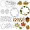 Stanzschablonen Herbst Set mit Kürbis, Herbstblättern, Ahornblatt etc. Motiven - Herbst Stanzformen Schablone für Scrapbooking, DIY-Karten, Herbstfest und Erntedankfest Deko zum Basteln usw.