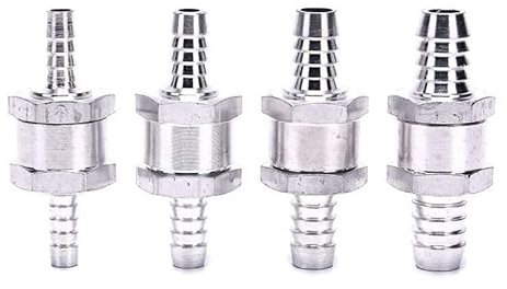 Non Return Valve Inline 6mm 8mm 10mm 12mm One Way Fuel Air Water Pipe Petrol Diesel (6MM)