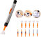 K&F Concept Reinigungsset,5-in-1 Reinigungsstift Kompatibel mit Vollformat Kameras,Handy,Airpods,Kopfhörer,DSLR,Smartphones,Reinigungsstift，Mikrofaser Swab 24 mm*6,beflockte Schwammstab*3,Cullers*3