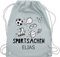 Turnbeutel Rucksack - Kita Beutel Wechselsachen Mädchen - Sportsachen - Fussball Tischtennis Schwimmen Basketball - Unisize - Pastell Blau - kindergartenkind wechselbeutel turnsackerl