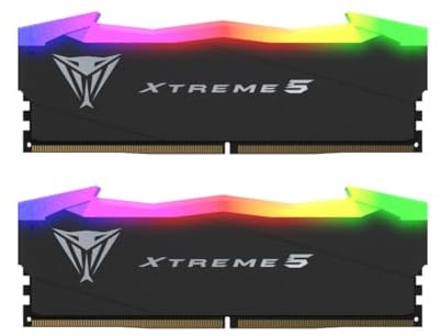 Patriot Viper Xtreme 5 RGB DDR5 RAM 32GB (2 x 16GB) 7600MT/s CL36 UDIMM Desktop Gaming Memory Kit - PVXR532G76C36K