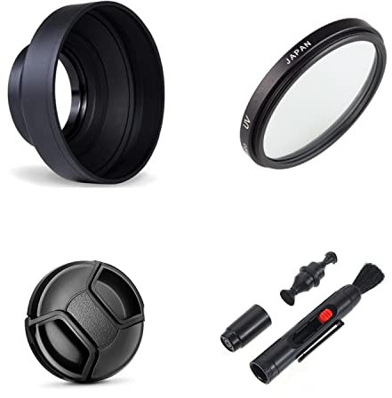 AFGRAPHIC Ensemble d'accessoires pour appareil photo Sony Cyber-Shot DSC RX10 Mark III, IV avec pare-soleil pliable en 3 étapes, filtre UV, capuchon d'objectif, stylo de nettoyage